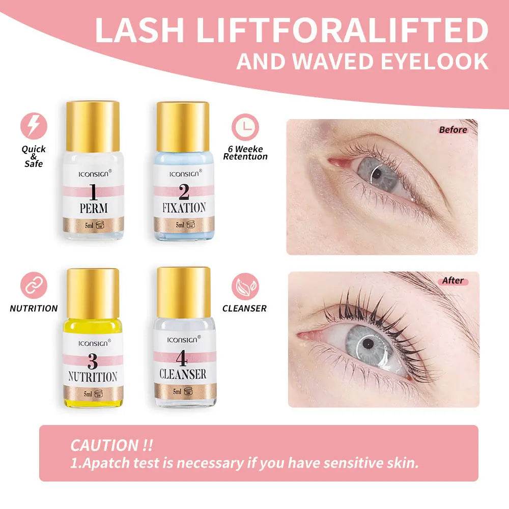 ICONSIGN Lash Lift EyeLash Eyebrow Dye Tint Kit Lashes Perm Set Brow Lamination Makeup Tools US - ProTrendyz