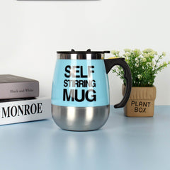 Electric Self Stirring Coffee Mug Cup Stainless Steel Automatic Self Mixing & Spinning Home Office Travel Mixer Milk Whisk Cup - ProTrendyz