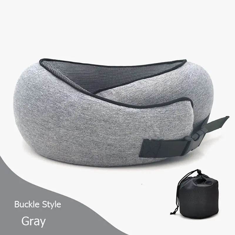 Travel Neck Pillow Non-Deformed Airplane Pillow Travel Neck Cushion Durable U-Shaped Travel Memory Cotton Nap Neck Pillow - ProTrendyz
