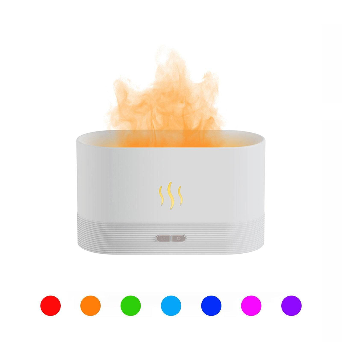 2022 Best Selling USB Ultrasonic Flame Humidifier Led RGB Colorful Essential Oil Fire Flame Aroma Diffuser - ProTrendyz