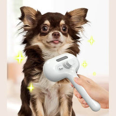 Pet Comb Self Cleaning Pets Hair Remover Brush For Dogs Grooming Tools Dematting Comb Built-in Mist Humidifier Pet Products - ProTrendyz