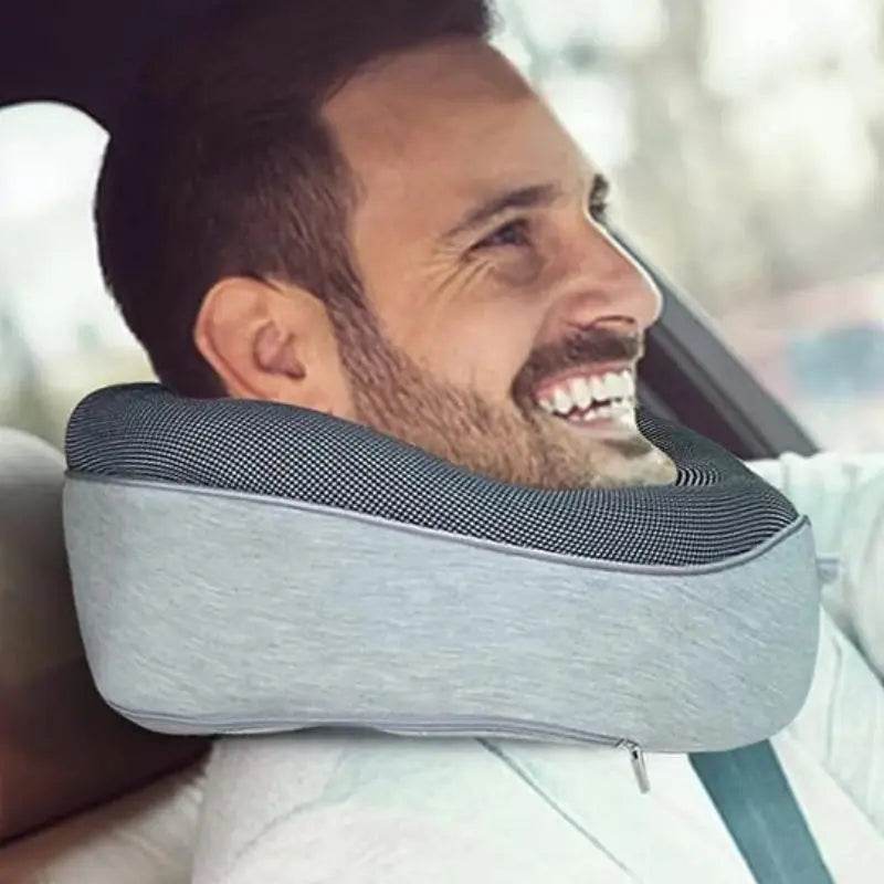 Travel Neck Pillow Non-Deformed Airplane Pillow Travel Neck Cushion Durable U-Shaped Travel Memory Cotton Nap Neck Pillow - ProTrendyz