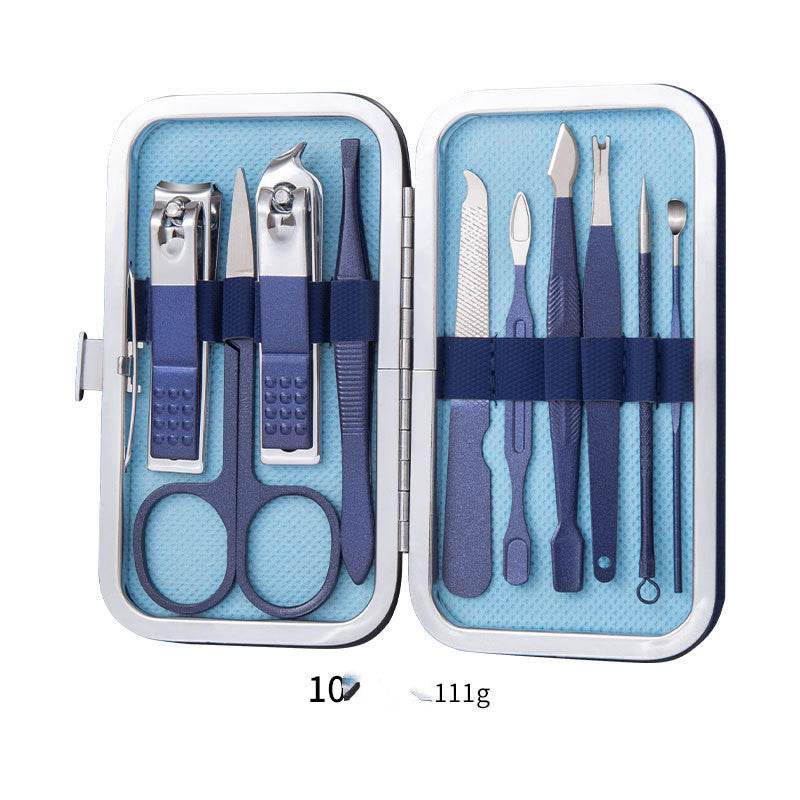 Professional Scissors Nail Clippers Set Ear Spoon Dead Skin Pliers Nail Cutting Pliers Pedicure Knife Nail Groove Trimmers - ProTrendyz