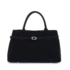 2025 Hot Sale Decorative Design Solid Faux Suede Handbag Large Capacity Casual Tote Bags For Women Tote Design Portable Shoulder Bag - ProTrendyz