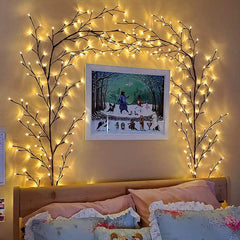 Vines With Lights Christmas Garland Light Flexible DIY Willow Vine Branch LED Light For Room Wall Wedding Party Decor - ProTrendyz