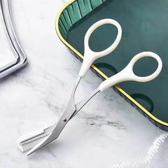 Eyebrow Trimming Knife With Comb Curved Moon Small Beauty Supplies Gadgets - ProTrendyz