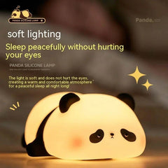 Panda Night Lights For Kids Cute Animal Silicone Timing Rechargeable Lamp Cartoon Panda Bedroom Decoration Kids Boys Girls Gift - ProTrendyz