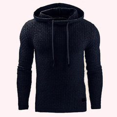 Men's Jacquard Sweater Long-sleeved Hoodie Warm Color Hooded Sweatshirt Jacket - ProTrendyz