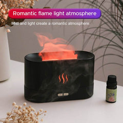 2022 Best Selling USB Ultrasonic Flame Humidifier Led RGB Colorful Essential Oil Fire Flame Aroma Diffuser - ProTrendyz