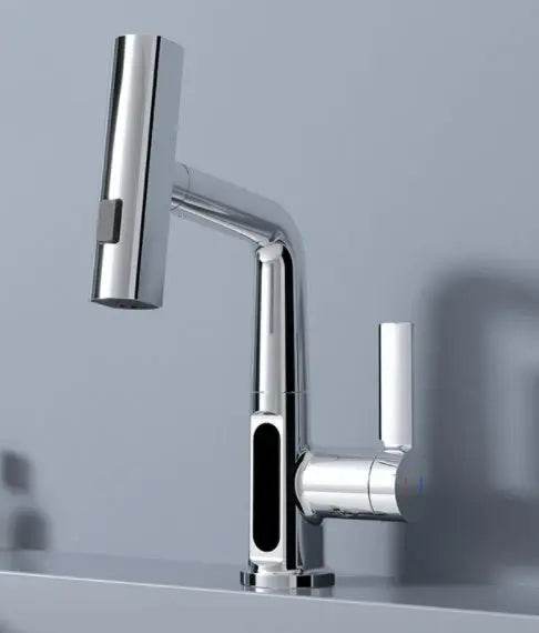Intelligent Digital Display Faucet Pull-out Basin Faucet Temperature Digital Display Rotation - ProTrendyz
