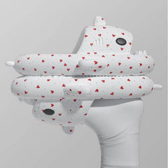 Lovers Shark Slippers Heart Print Shoes Women Men - ProTrendyz
