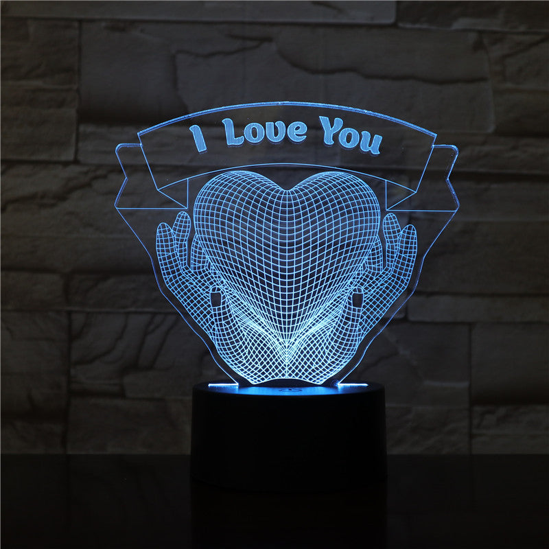 Valentines Day Gift Hands Holding Love 3D Night Light ProTrendyz