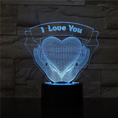 Valentines Day Gift Hands Holding Love 3D Night Light ProTrendyz