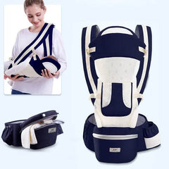 Ergonomic Baby Carrier Infant Baby Hipseat Carrier 3 In 1 Front Facing Ergonomic Kangaroo Baby Wrap Sling - ProTrendyz