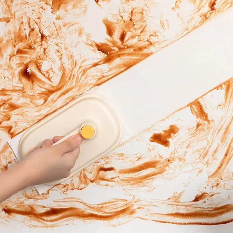 Kitchen Bathroom Toilet Cleaning Magic Brush Glass Wall Cleaning Bath Brush Handle Cleaning Rag Ceramic Window Slot Clean Brush Kitchen Gadgets - ProTrendyz