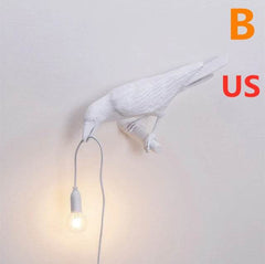 Creative Auspicious Bird Resin Wall Lamp Decoration - ProTrendyz