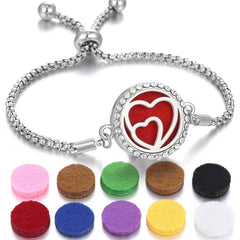 2024 New Kaleidoscope Aromatherapy Bracelet Perfume Essential Oil Diffuser Locket Bracelet Charms Women Aroma Diffuser Jewelry - ProTrendyz