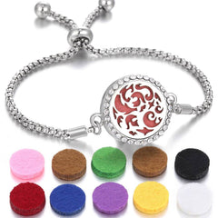 2024 New Kaleidoscope Aromatherapy Bracelet Perfume Essential Oil Diffuser Locket Bracelet Charms Women Aroma Diffuser Jewelry - ProTrendyz