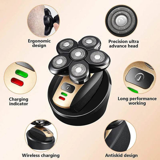 5 In 1 Multifunctional Electric Shaver 5 Blade Razor For Men Shaved Head Rechargeable Shaving Machine Beard Nose Hair Trimmer US - ProTrendyz