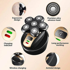 5 In 1 Multifunctional Electric Shaver 5 Blade Razor For Men Shaved Head Rechargeable Shaving Machine Beard Nose Hair Trimmer US - ProTrendyz