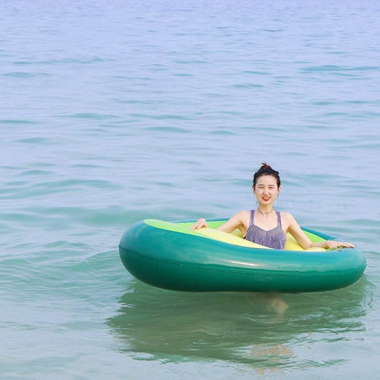 Inflatable Giant Avocado Pool Float Pool Swimming Float Swimming Ring Pool Circle Party Buoy Toy - ProTrendyz