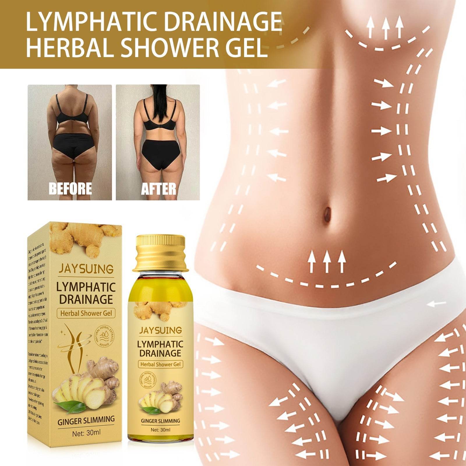 Ginger Body Sculpting Wash Unclog Lymphatics - ProTrendyz