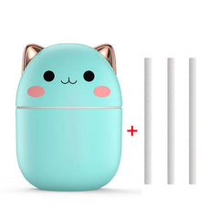 Air Humidifier Cute Cat Ultra-Silent USB Office Household Bedroom Car Aromatherapy Air Purifier With Led Cool Mist Spray - ProTrendyz