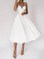 Sexy V-neck Suspender Dress Summer Fashion A-Line Long Dresses For Women - ProTrendyz