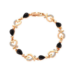 Hollow Love Bracelet With Rhinestones Fashion Temperament Heart-shaped Bracelet For Valentine's Day Gift Jewelry - ProTrendyz