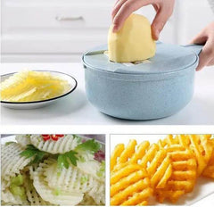 8 In 1 Mandoline Slicer Vegetable Slicer Potato Peeler Carrot Onion Grater With Strainer Vegetable Cutter Kitchen Accessories - ProTrendyz