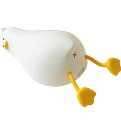 Lie Flat Duck Silicone Night Light Children's Bedside Table Lamp LED Smart With Sleep Night Light Pat Dimming Atmosphere Table Lamp Gift - ProTrendyz