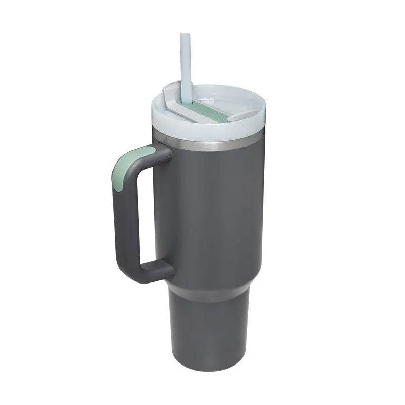 40 Oz Tumbler With Handle Straw Insulated, Stainless Steel Spill Proof Vacuum Coffee Cup Tumbler With Lid Tapered Mug Gifts For Valentine Lover Suitable For Car Gym Office Travel US - ProTrendyz