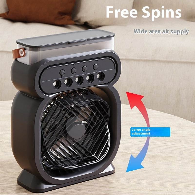 3 In 1 Portable Air Conditioner Evaporative Air Cooler LED Night Lights 3 Speeds Humidifier Fan For Home Office - ProTrendyz