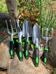 Garden Supplies 9-piece Aluminum Alloy Set, Silicone Two-color Handle Shovel Gardening Tools - ProTrendyz