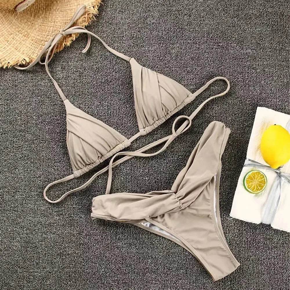 Ins Bikini Summer Beach Split Swimsuit Womens Clothing - ProTrendyz