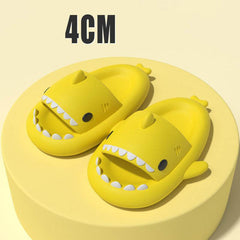 Adult's Slippers Indoor Outdoor Funny Shark Cartoon - ProTrendyz