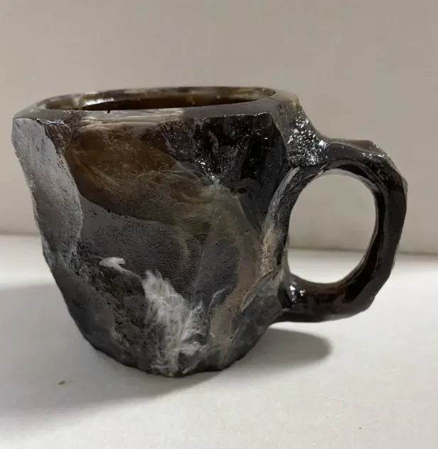 400ml Resin Mineral Crystal Coffee Mugs With Handles Elegant Fake Mineral Crystal Cup For Workplace Home Decor Christmas Gift Kitchen Gadgets - ProTrendyz