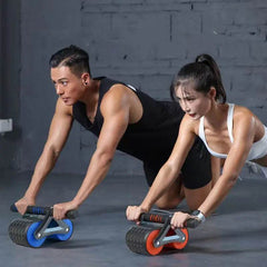 Double Wheel Abdominal Exerciser Women Men Automatic Rebound Ab Wheel Roller Waist Trainer Gym Sports Home Exercise Devices US - ProTrendyz