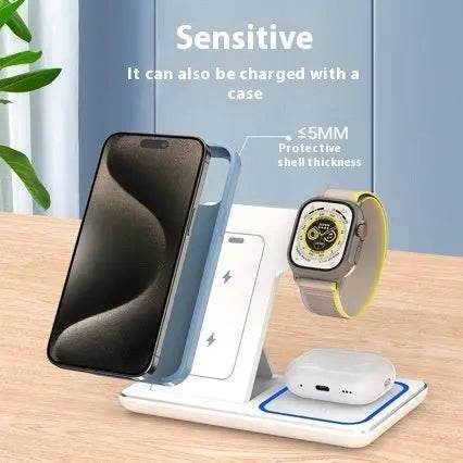 15W 3 In 1 LED Fast Wireless Charging Station - ProTrendyz
