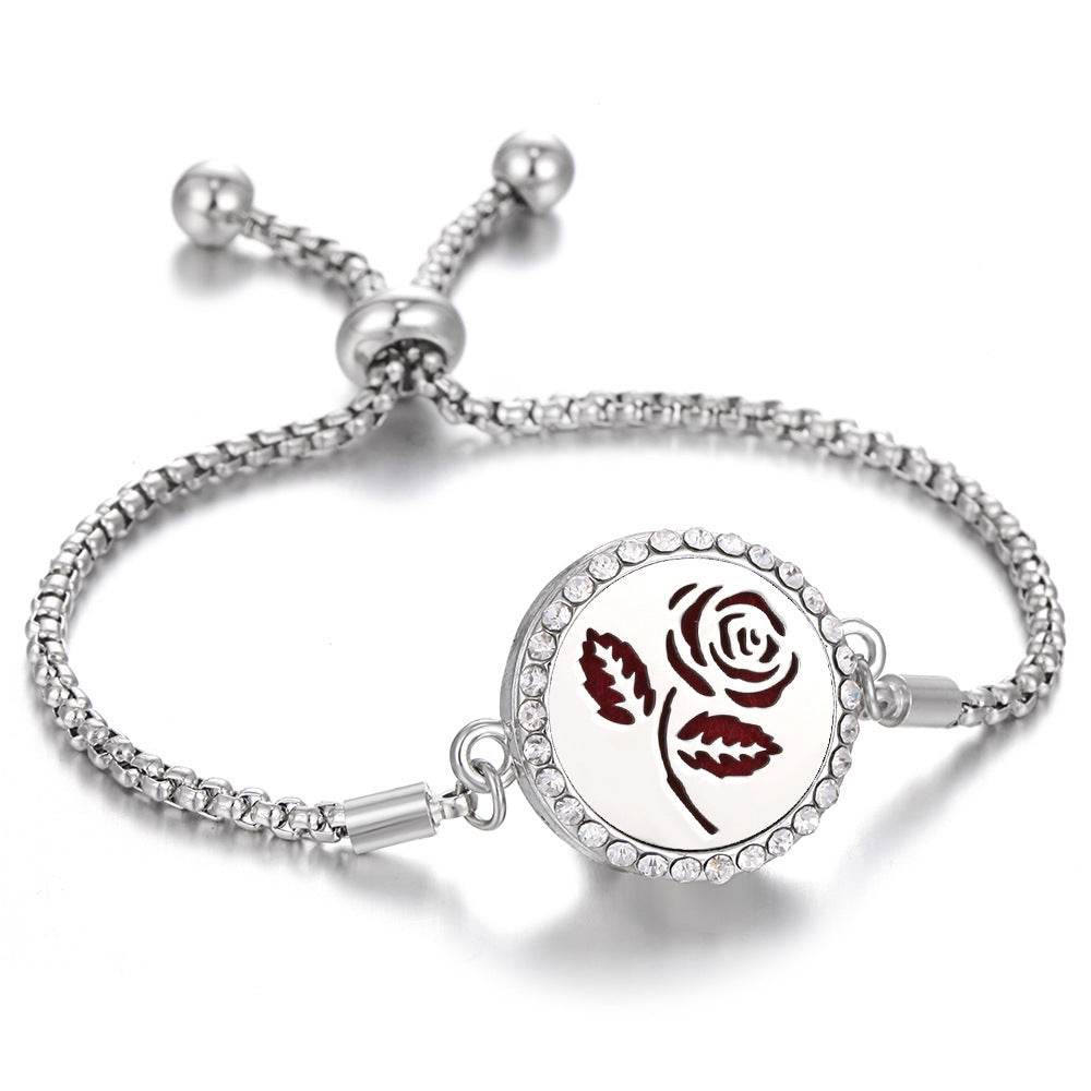 2024 New Kaleidoscope Aromatherapy Bracelet Perfume Essential Oil Diffuser Locket Bracelet Charms Women Aroma Diffuser Jewelry - ProTrendyz