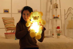Creative Light Up LED Teddy Bear Stuffed Animals Plush Toy Colorful Glowing Christmas Gift For Kids Pillow - ProTrendyz