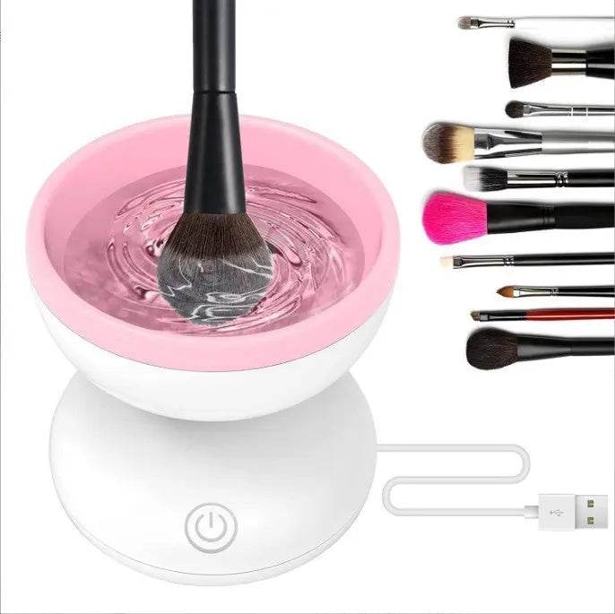 Electric Makeup Brush Cleaner Machine Portable Automatic USB Cosmetic Brush Cleaner Tools For All Size Beauty Makeup Brushes Set - ProTrendyz