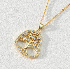 Hollow Tree Of Life Necklace Jewelry Pendant Female 18K - ProTrendyz