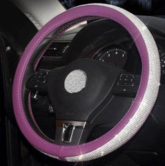 Car steering wheel handle set Four seasons universal really cute feminine cartoon leather anti-slip handle - ProTrendyz