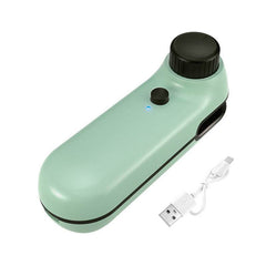 Bag Sealer, 2 In 1 Mini Bag Sealer Heat Seal Rechargeable And Cutter, Mini Chip Bag Sealer Heat Seal With Soft Magnetic Portable Heat Sealer With Cable USB Rechargeable Food Bag Sealing Machine - ProTrendyz