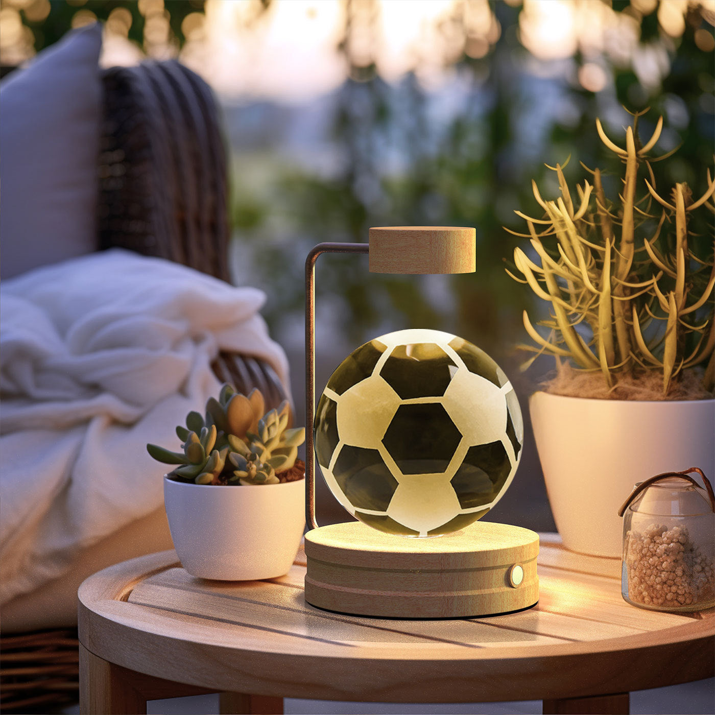 Crystal Ball Cosmic Dinosaur Indoor Night Light USB Power Warm Bedside Light Birthday Gift Night Lamp ProTrendyz