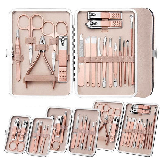 Professional Scissors Nail Clippers Set Ear Spoon Dead Skin Pliers Nail Cutting Pliers Pedicure Knife Nail Groove Trimmers - ProTrendyz