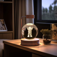 Crystal Ball Cosmic Dinosaur Indoor Night Light USB Power Warm Bedside Light Birthday Gift Night Lamp ProTrendyz