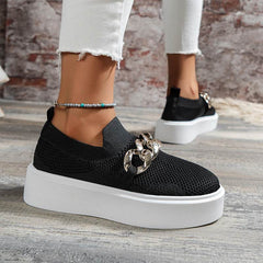 Chain Flats Shoes Women Breathable Mesh Shoes - ProTrendyz