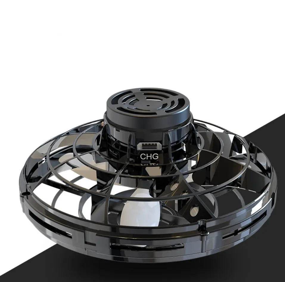 Mini Fingertip Gyro Interactive Decompression Toy Drone LED UFO Type Flying Helicopter Spinner Toy Kids - ProTrendyz
